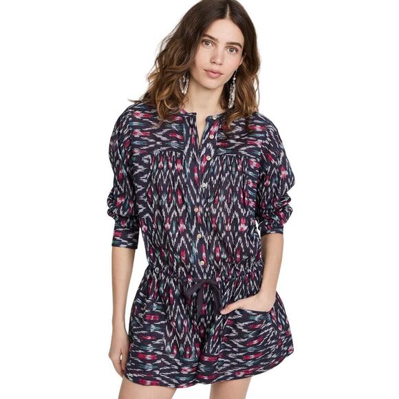 Isabel Marant Étoile Lehana Romper cotton sz 34 2 xs